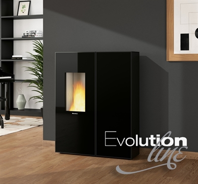 STUFA A PELLET SHARON PLUS CRYSTAL NERO EXTRAFLAME