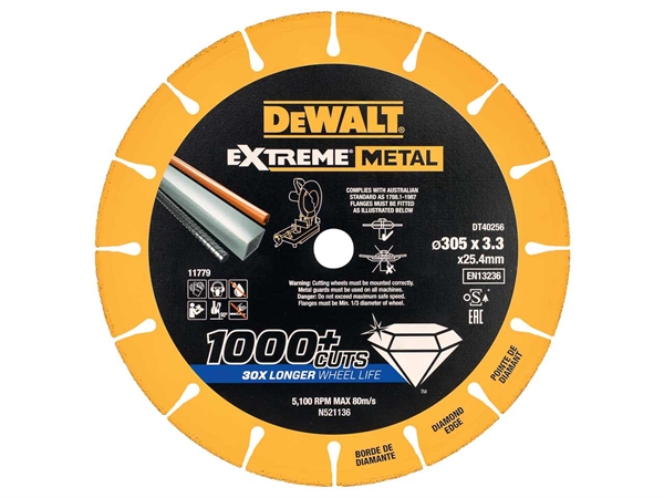 Disco Diamantato Taglio Metallo Dewalt DT40251-QZ