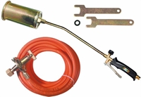 Kit cannello bruciatore a gas Ausonia con leva con tubo e regolatore