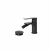 MISCELATORE BIDET NERO OPACO FLAT