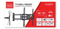 SUPPORTO TV DOPPIO BRACCIO 32/55 SLIM